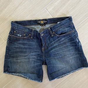 Distressed Lucky Brand Riley Cut Off Shorts
